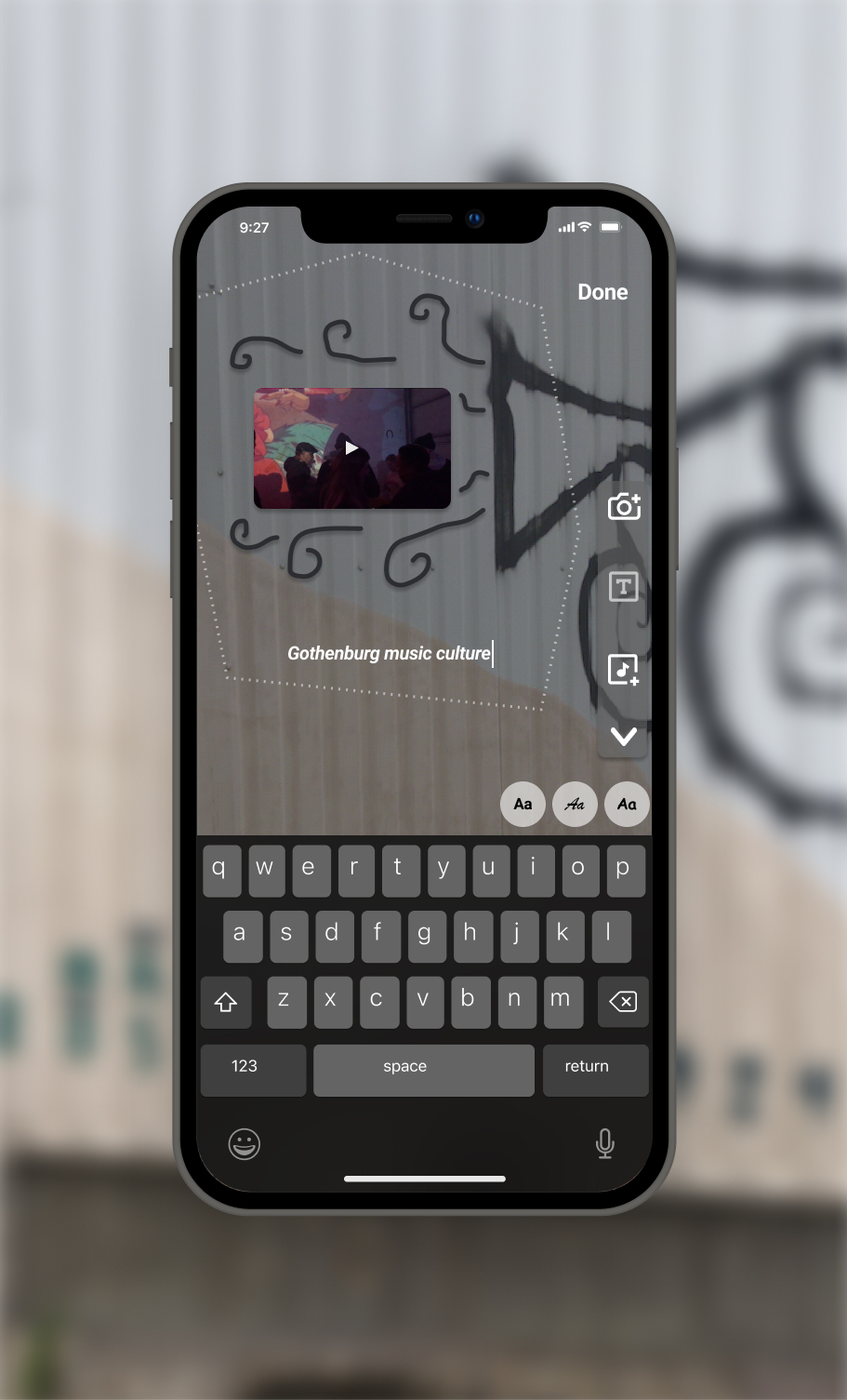Augment Your City citizen-side screen — the AR map view at Ringön with location markers.