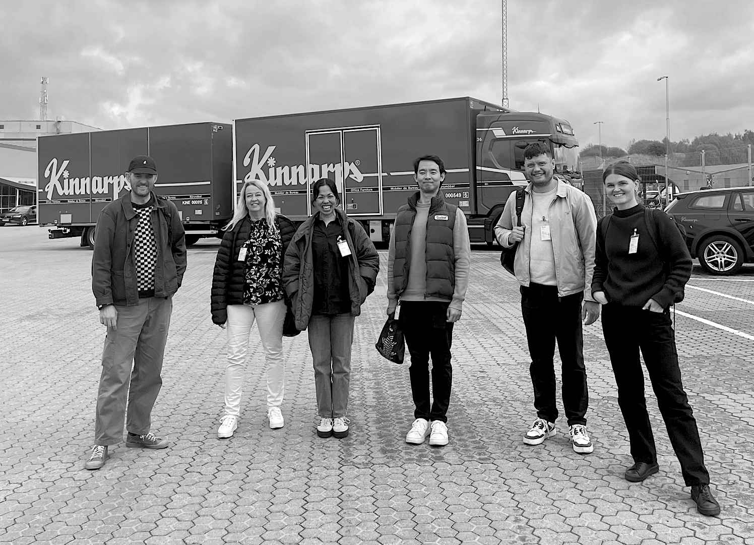 Fieldwork at Kinnarps after the Smart Dash release — the design team visiting the customer site to meet drivers and other expert users of the new systems.